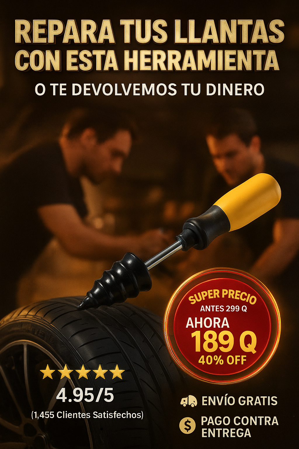 Tornillos Kit X20  + destornillador. BLACK FRIDAY 40 % OFF  Despincha tus Llantas al Instante