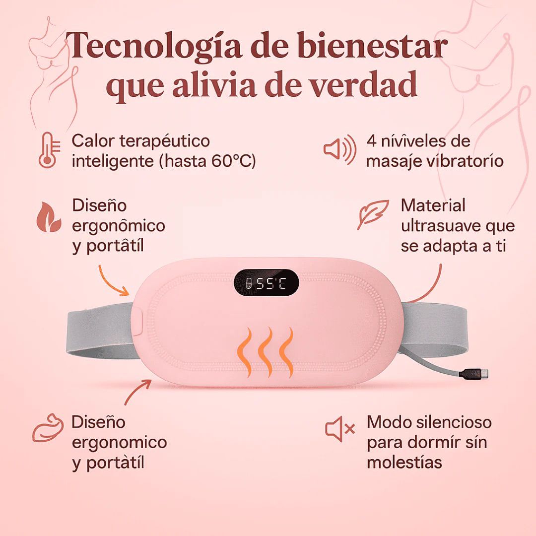 OFERTA! CINTURÓN TÉRMICO MENSTRUAL - ¡EL MEJOR ALIADO PARA TU CICLO MENSTRUAL! 🌸+ ENVIO GRATIS