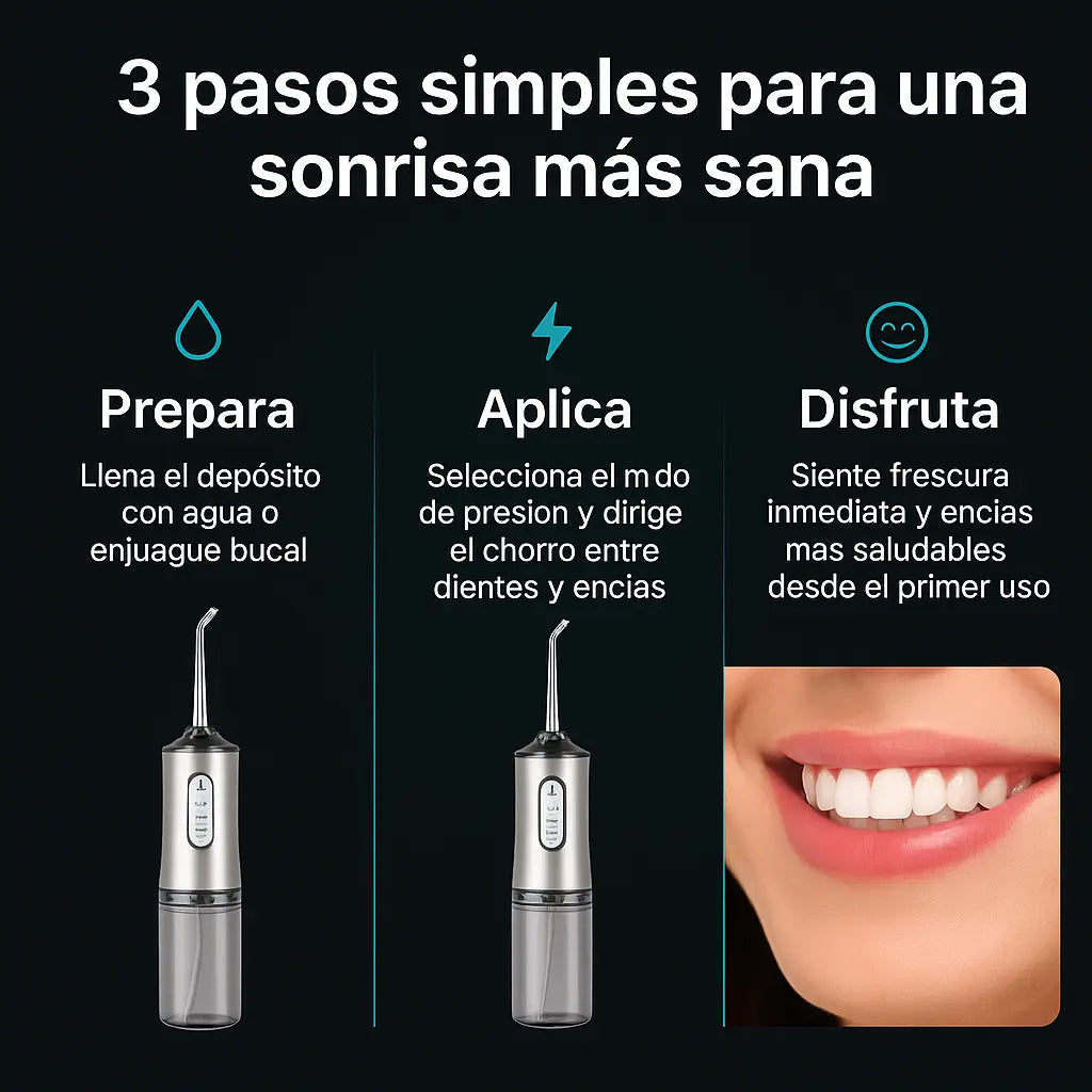 ¡OFERTA!  Hidro Dental Irrigador Bucal Profesional - Limpieza Profunda + Envío Gratis