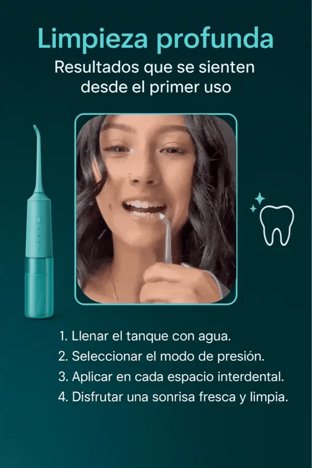¡OFERTA!  Hidro Dental Irrigador Bucal Profesional - Limpieza Profunda + Envío Gratis